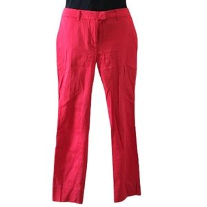 NWT orange cropped tailored cotton pants